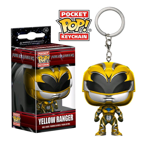 Image of Power Rangers Movie - Yellow Ranger Pocket Pop! Keychain