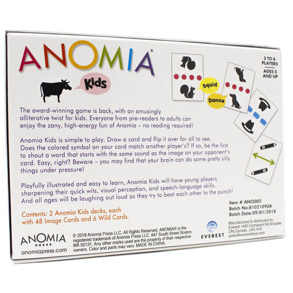 Anomia Kids Card Game