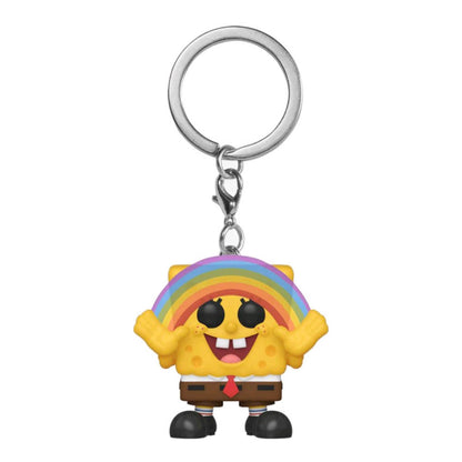 Spongebob SquarePants - Spongebob with Rainbow US Exclusive Pocket Pop! Keychain