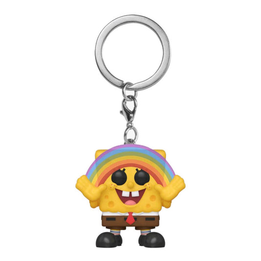 Spongebob SquarePants - Spongebob with Rainbow US Exclusive Pocket Pop! Keychain