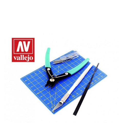 Image of Vallejo Tools 9pc Plastic Modelling Tool Set