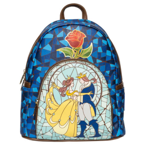 Image of Loungefly - Beauty and the Beast - Stain Glass US Exclusive Mini Backpack