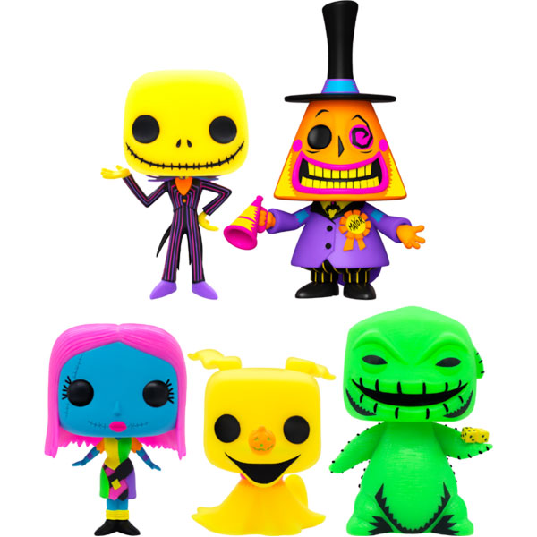 The Nightmare Before Christmas - Black Light US Exclusive Pop! 5-Pack