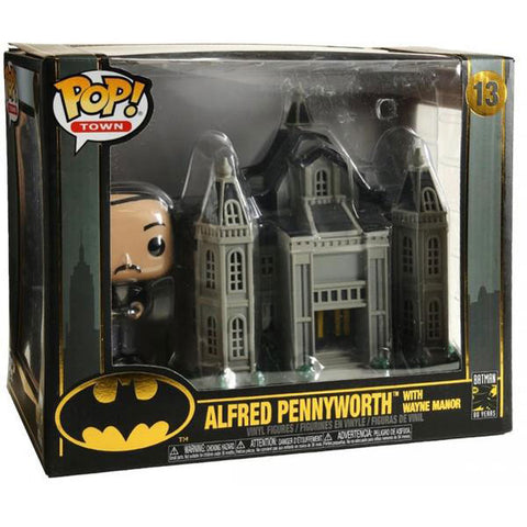 Image of Batman - Alfred with Wayne Manor Pop! Town