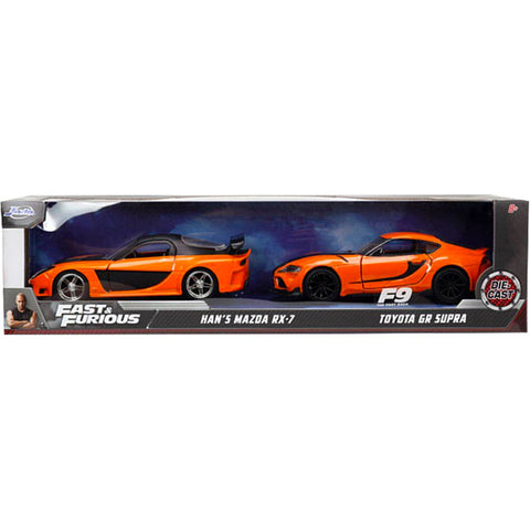 Fast & Furious 9 - Hans Mazda RX-7 & 2020 Toyota GR S 1:32 Scale 2-Pack