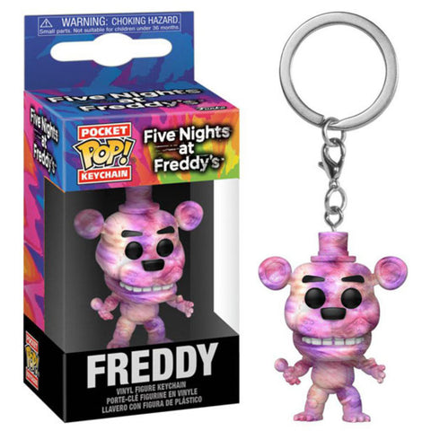 Image of Five Nights at Freddys - Freddy Tie Dye Pocket Pop! Keychain