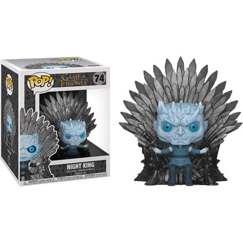 Image of Game of Thrones - Night King Iron Throne Pop! Deluxe