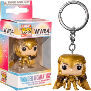 Wonder Woman: 1984 - Wonder Woman Gold Power Pose Pocket Pop! Keychain