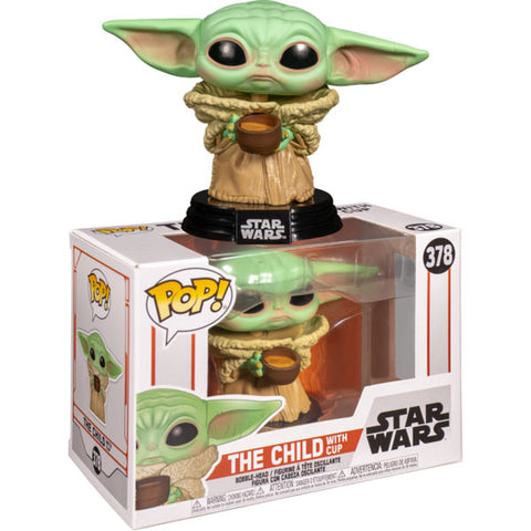 Image of Star Wars: The Mandalorian - The Child with Cup Pop! Vinyl