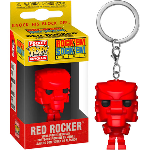 Image of Mattel - Rock Em Sock Em Robot Red Pocket Pop! Keychain