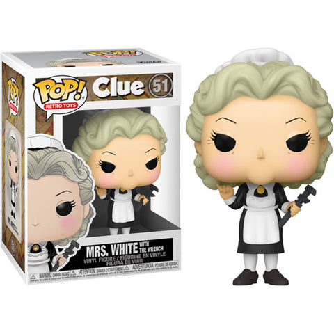 Image of Clue - Mrs White with Wrench Pop! Vinyl