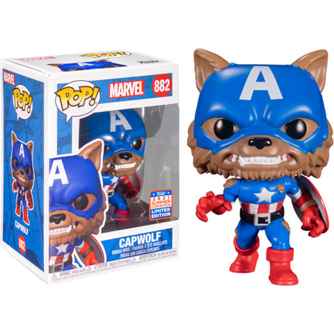 Image of SDCC 2021 - Captain America - Capwolf Year of the Shield US Exclusive Pop! Vinyl