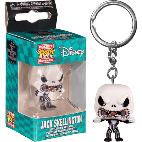 Image of The Nightmare Before Christmas - Jack Scary Face Pocket Pop! Keychain