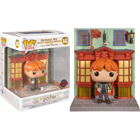 Image of Harry Potter - Quality Quidditch Supplies with Ron Diagon Alley US Exclusive Pop! Deluxe