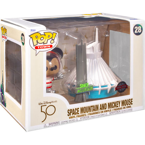 Image of Disney World - Space Mountain & Mickey Mouse 50th Anniversary US Exclusive Pop! Town