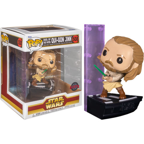 Image of Star Wars - Duel of the Fates: Qui-Gon Jin US Exclusive Pop! Deluxe