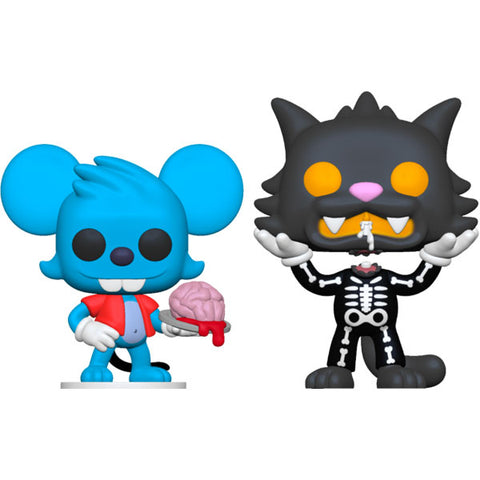 The Simpsons - Itchy (small size) & Scratchy (Skeleton) US Exclusive Pop! Vinyl