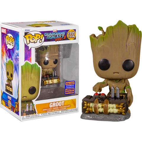 Image of Wondercon 2023 Guardians of the Galaxy: Vol 2 - Groot with Button US Exclusive Pop! Vinyl