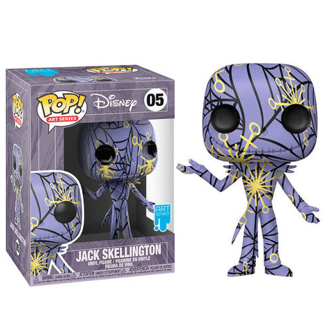 Image of The Nightmare Before Christmas - Jack (Artist) Purple & Yellow Pop! Vinyl with Protector