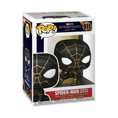 Image of Spider-Man: No Way Home - Spider-Man Black & Gold Pop! Vinyl