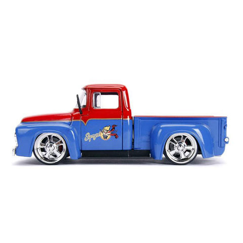 Image of DC Bombshells - Supergirl 1956 Ford F100 1:24 Scale Hollywood Ride