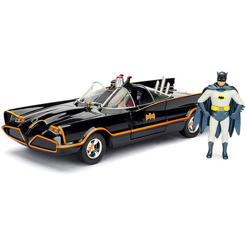 Image of Batman (1966) - Batmobile with Batman 1:24 Scale Diecast Model Kit