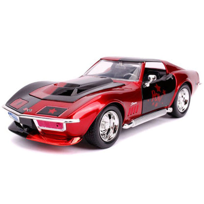 Batman - Harley Quinn 1969 Corvette 1:24 Scale Hollywood Ride