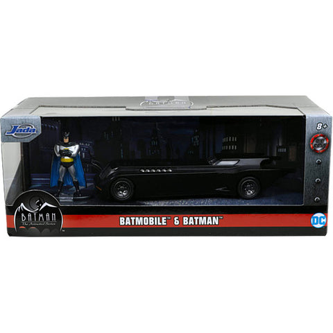 Image of Batman The Animated Series - Batmobile with Figure 1:32 Scale Hollywood Ride