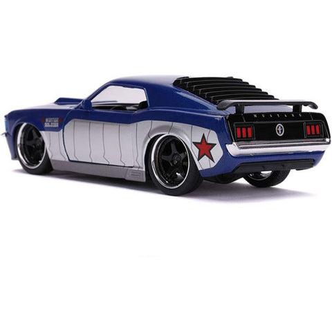 Image of Captain America - Winter Soldier 1970 Ford Mustang 1:32 Scale Hollywood Ride
