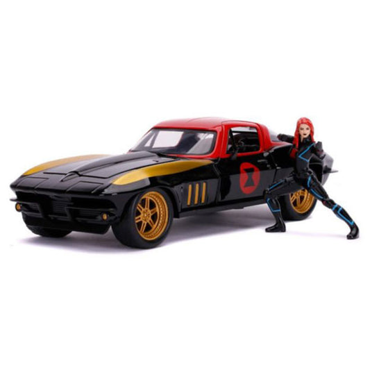 Avengers - Black Widow with 1966 Chevy Corvette 1:24 Scale Hollywood Ride