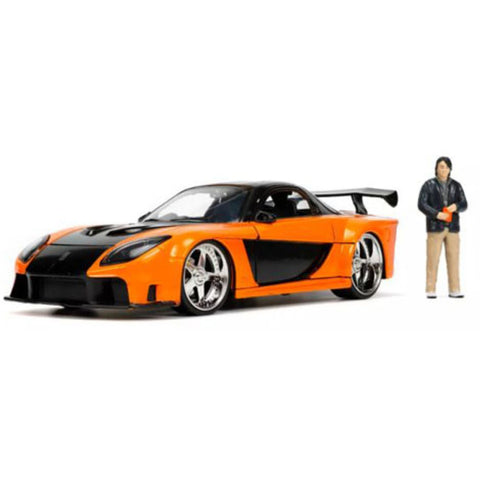 Image of Fast and the Furious: Tokyo Drift - Han & 1995 Mazda RX-7 Widebody Metals 1/24th Scale