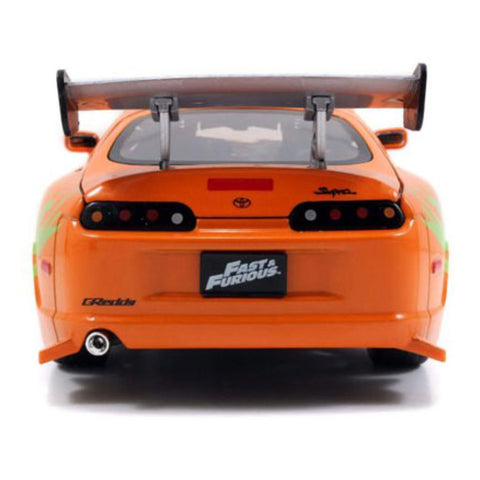 Image of Fast and Furious - 1995 Brian's Toyota Supra Orange 1:24 Scale Hollywood Ride
