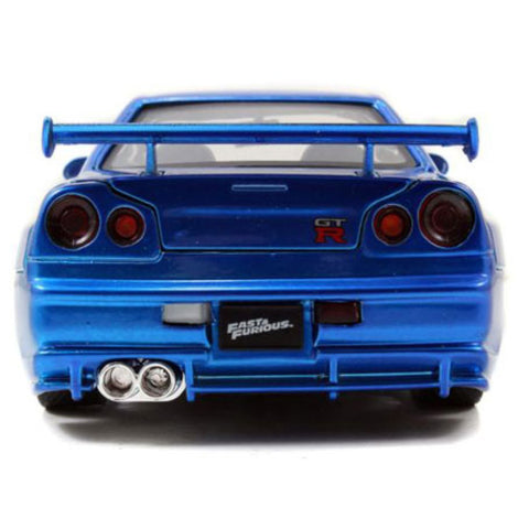 Image of Fast and Furious - 2002 Nissan Skyline GT-R R34 1:24 Scale Hollywood Ride