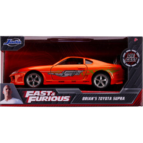 Image of Fast and Furious - 1995 Toyota Supra Orange 1:32 Scale Hollywood Ride