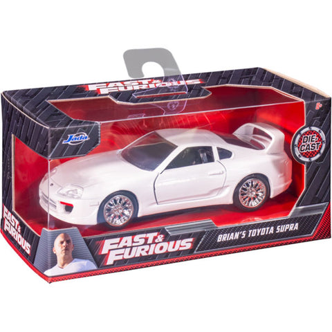 Image of Fast and Furious - 1995 Toyota Supra White 1:32 Scale Hollywood Ride