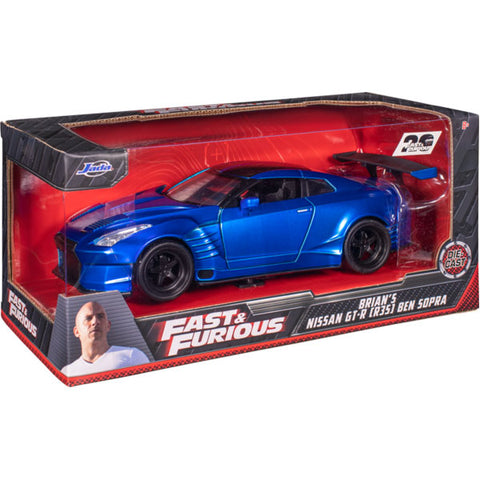 Image of Fast & Furious 6 - Brian’s 2012 Nissan GT-R R35 Ben Sopra 1:24 Scale Hollywood Ride