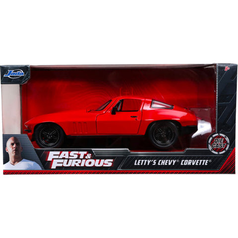 Image of Fate of the Furious - Letty’s 1966 Chevrolet Corvette C2 Sting Ray 1:24 Scale Hollywood Ride