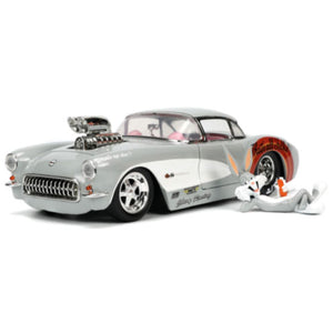 Looney Tunes - Bugs Bunny & 1957 Chevrolet Corvette 1:24 Scale Hollywood Ride