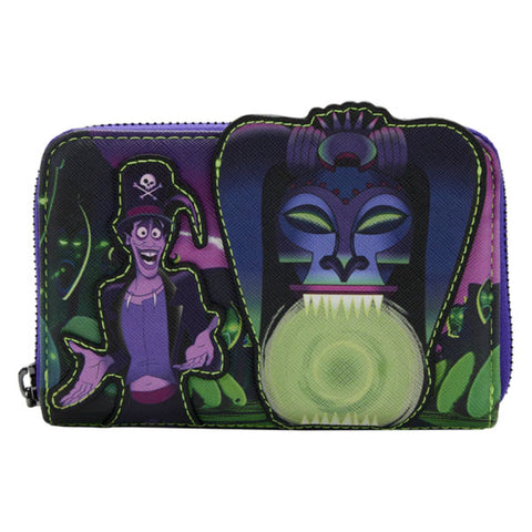 Image of Loungefly - Princess and the Frog - Facilier Glow Zip Purse