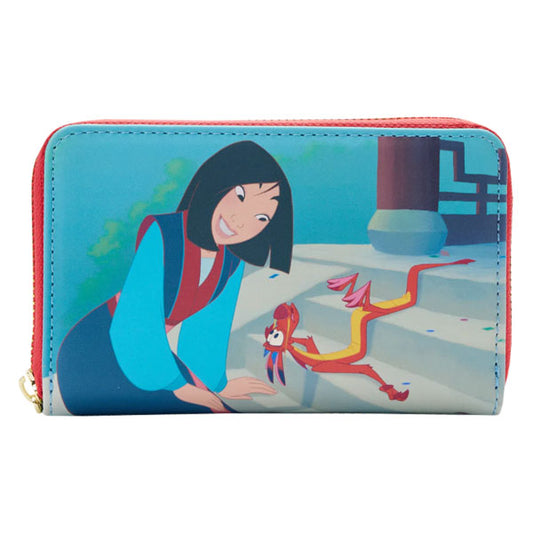 Loungefly - Mulan (1998) - Princess Scene Zip Around Purse