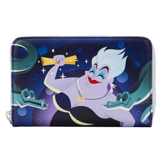 Loungefly - The Little Mermaid (1989) - Ursula Lair Glow Zip Around Purse
