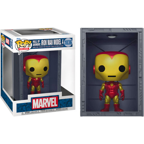 Image of Marvel Comics - Hall of Armor: Iron Man Model IV Metallic US Exclusive Pop! Deluxe
