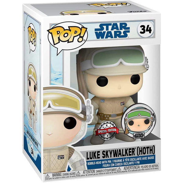 Star Wars: Across the Galaxy - Luke Skywalker Hoth US Exclusive Pop! Vinyl with Pin