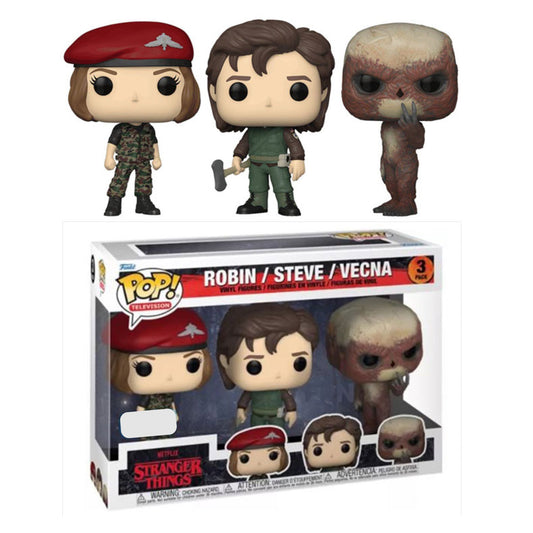 Stranger Things - Robin Steve & Vecna US Exclusive Pop! 3-Pack