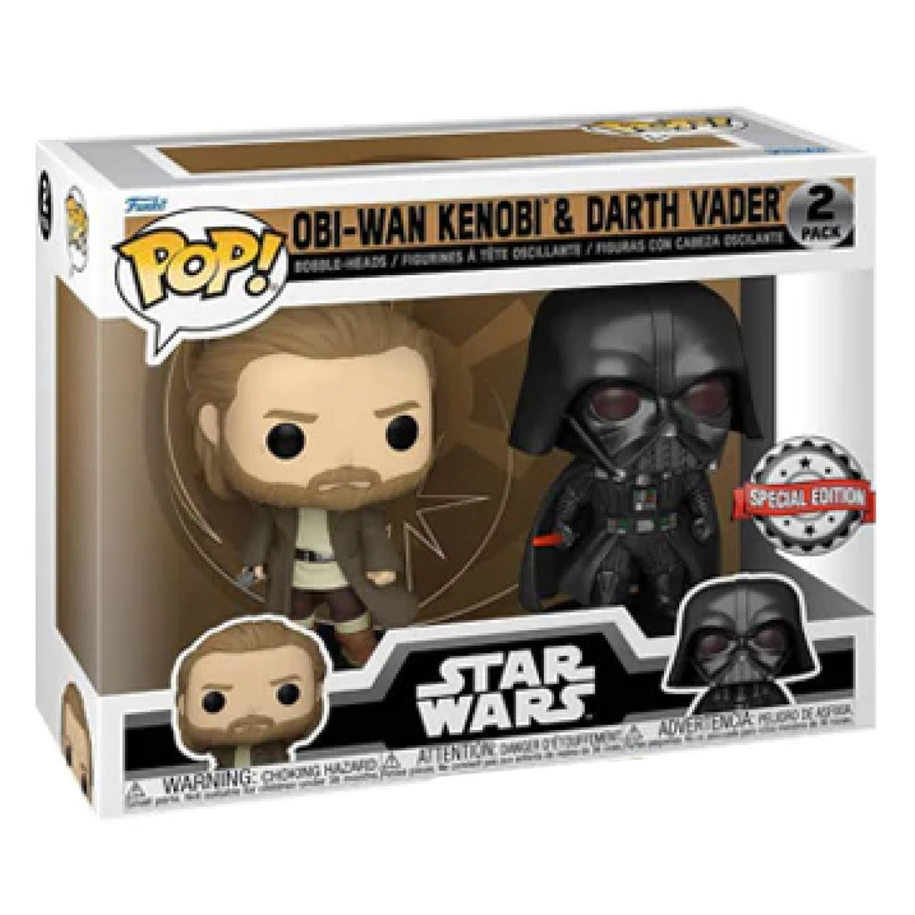 Star Wars: Obi-Wan Kenobi - Obi-Wan & Darth Vader US Exclusive Pop! Vinyl 2-Pack