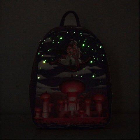 Image of Loungefly - Aladdin (1992) - Aladdin and Jasmine Magic Carpet Ride Mini Backpack
