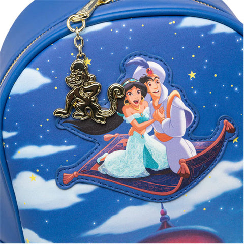 Image of Loungefly - Aladdin (1992) - Aladdin and Jasmine Magic Carpet Ride Mini Backpack