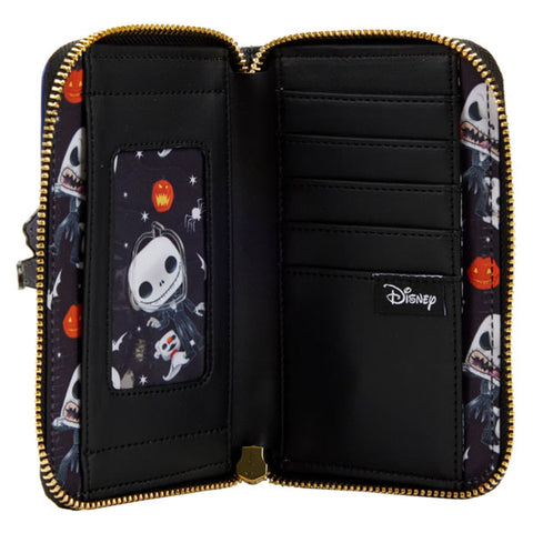 Image of Loungefly - The Nightmare Before Christmas - Jack Skellington House Pop! Glow Zip Purse