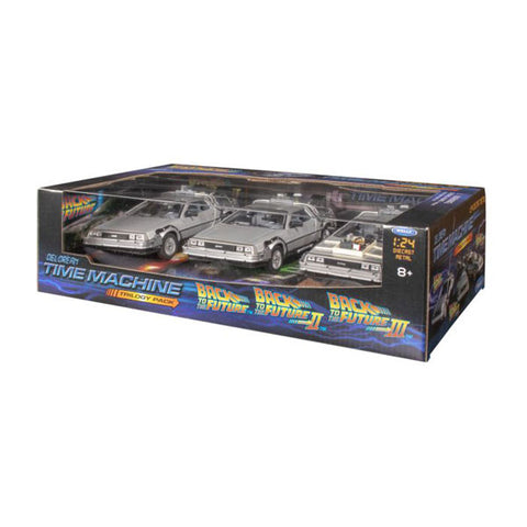 Image of Back to the Future - DeLorean 1:24 Trilogy Gift (Set of 3)